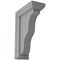 Ekena Millwork 2 1/4"W x 5"D x 7"H Hamilton Traditional Wood Vintage Decor Bracket, Pebble Grey BKTWD02X05X07HAPG - alternate 1